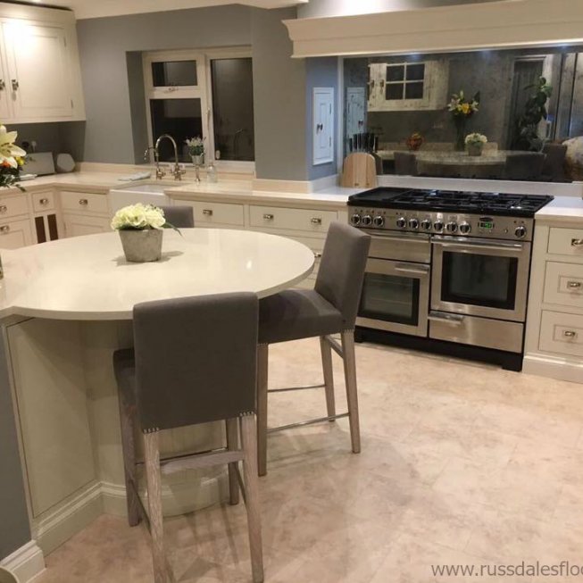 Amtico Spacia Mirabelle Cream Floor in Kitchen