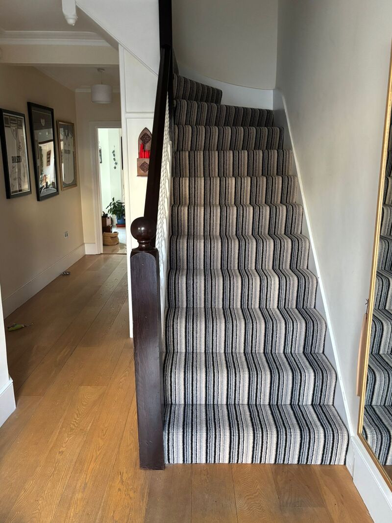 Brockway Portofino Stripe Stair Carpet in N Ref
