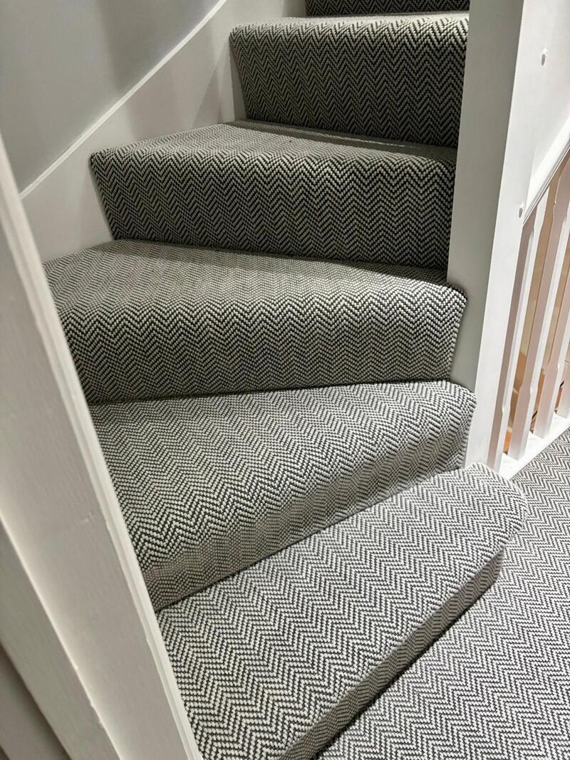 Lewis Abbott Flatweave Herringbone Carpet in North London