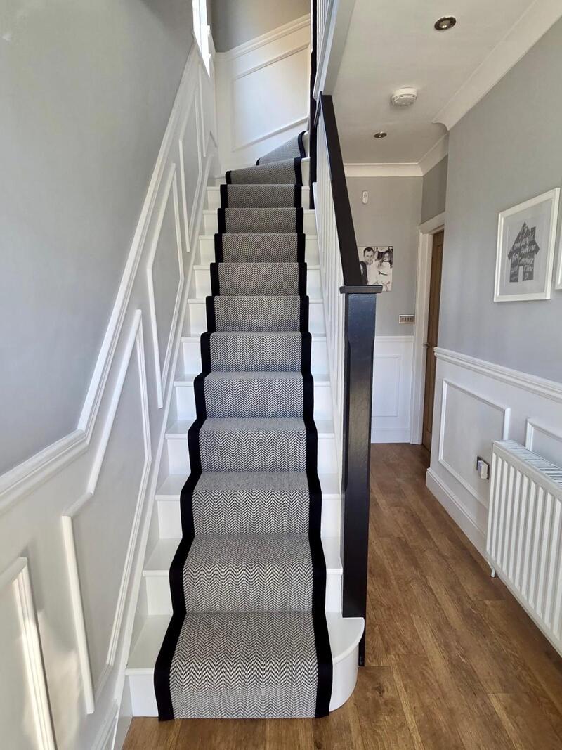 Lewis Abbott Herringbone Stair Runner in North London