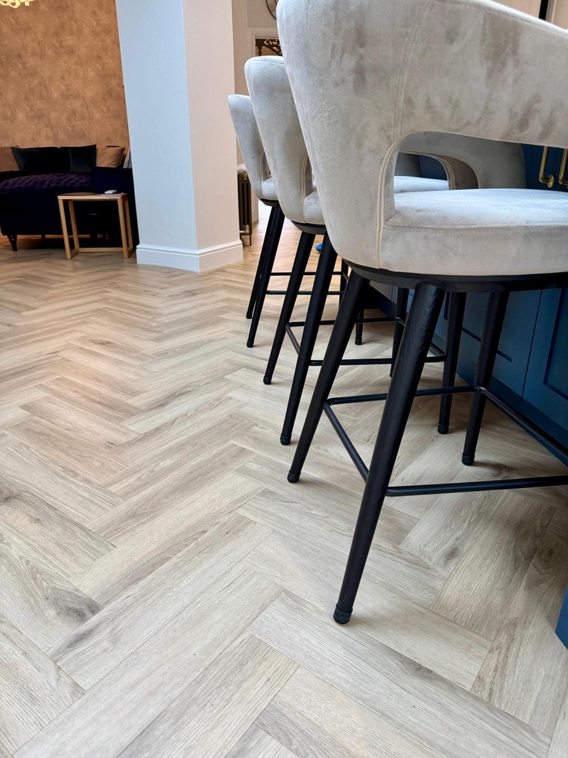Amtico Signature Cornish Oak Large Parquet Flooring in Palmers Green N Ref