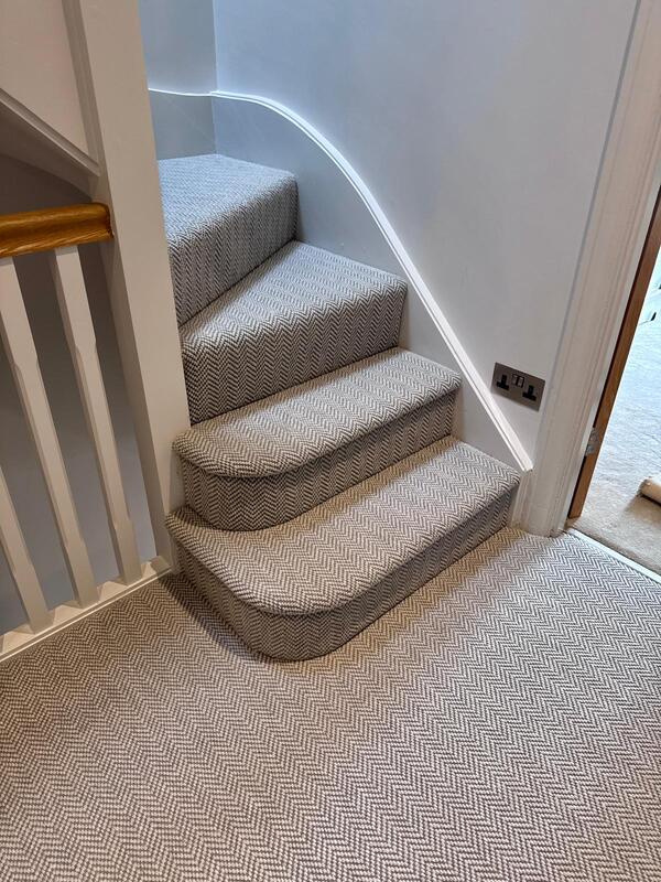 Fibre Flooring Herringbone Stair Carpet in Hillcrest N Ref