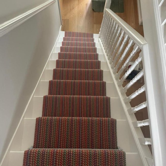 Roger Oates Runner, Kobe Lantern with Jubilee Chrome Stair Rods